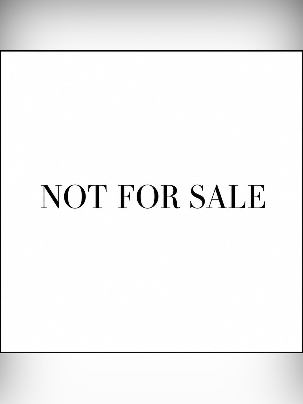 Not for sale